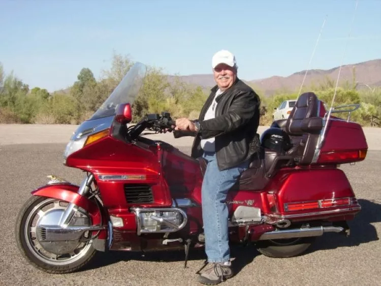 Fred on motorcycle 2009