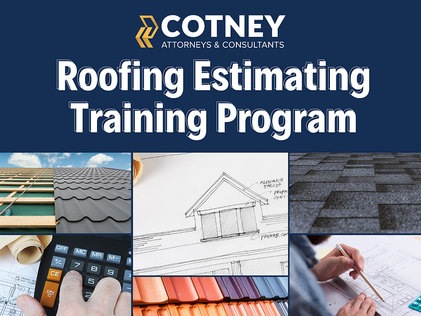New Roofing Estimating Training Program for Roofers Roofing Contractor