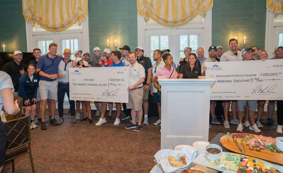 Feazel, the 2021 Residential Contractor of the Year, raised $400,000 for children’s charities 