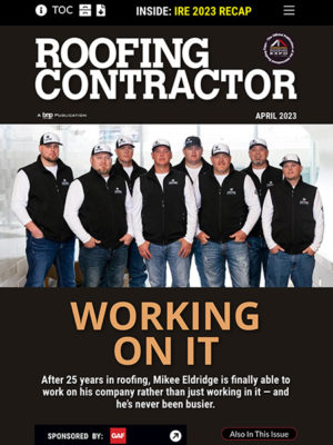 Roofing Contractor cover April 2023