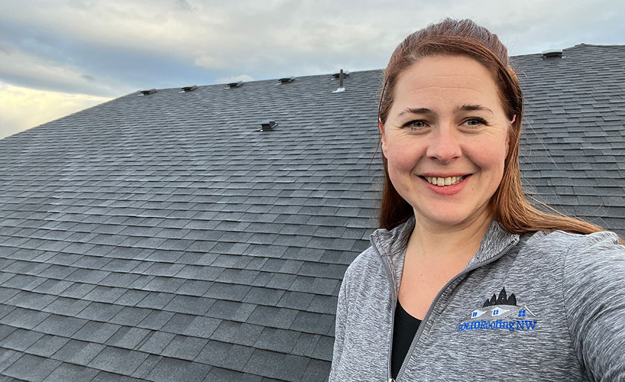 Sara Klindtworth of Solid Roofing NW in Salem, Ore.