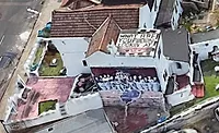 Message on Roof of London Gangster Expletive Message on Roof of London Gangster's Home