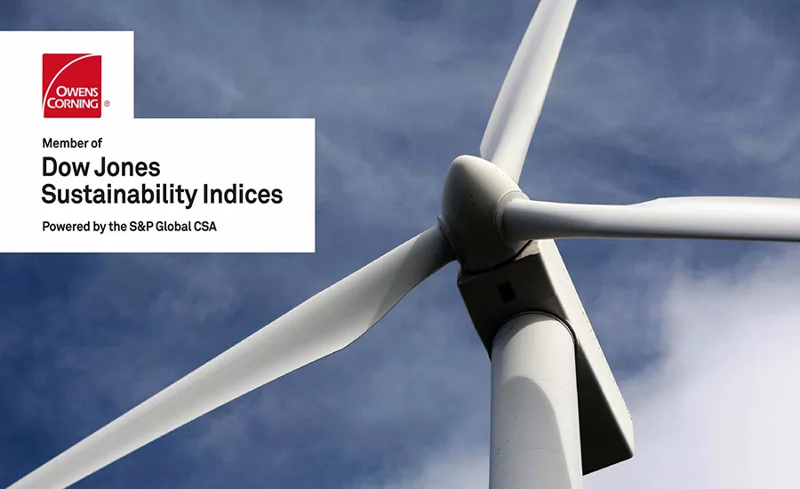 Owens Corning Again Makes the Dow Jones Sustainability World Index List.