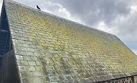 A roof made of slate