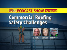 Safety Expert Tammy Clark explains the challenges of fall safety during this rooftop demonstration on proper ladder use. 