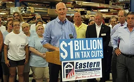 Fla. Gov. Rick Scott visited Eastern Architectural Systems in November 2015.