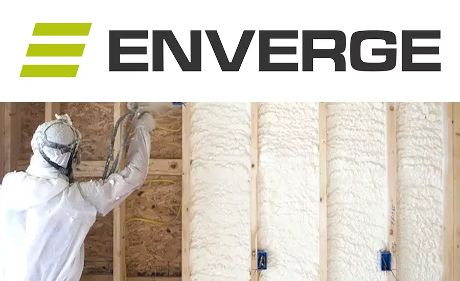 Enverge Spray Foam is a just-launched spray foam insulation brand from Holcim Building Envelope, a fusion of the Gaco SprayFoam and SES Foam brands.