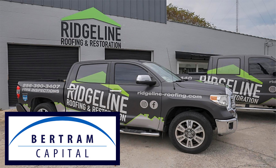 Ridgeline Roofing of Birmingham, Ala., received a capital infusion with the investment made by Bertram Capital, a private equity fund.