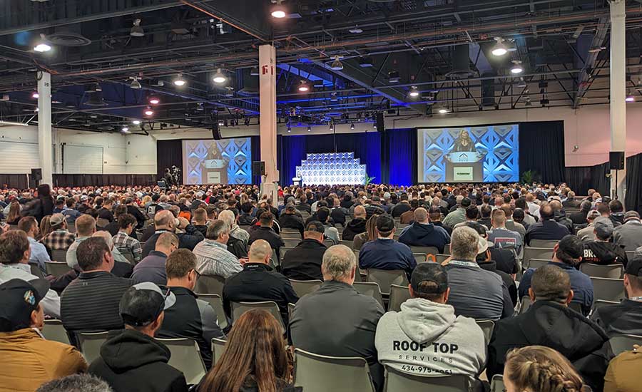 Day 1’s keynote presentation about artificial intelligence resulted in standing room only, with attendees eager to hear how AI can improve their operations.
