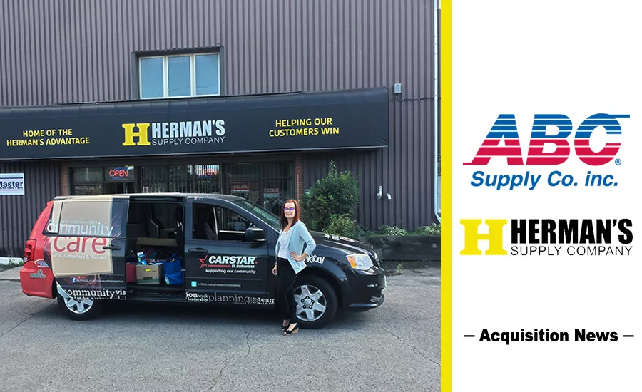 ABC Supply plans to purchase Herman’s Supply Company (store pictured) based in Ontario, Canada, with 11 stores throughout the province and a 12th outlet in New York State.