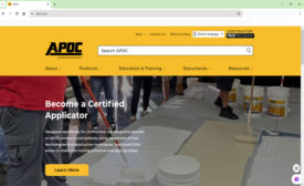 A picture of the new APOC.com homepage.