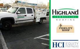 Highland Commercial Roofing (service van pictured) has acquired Fidelity Roof Company of Oakland, Calif.