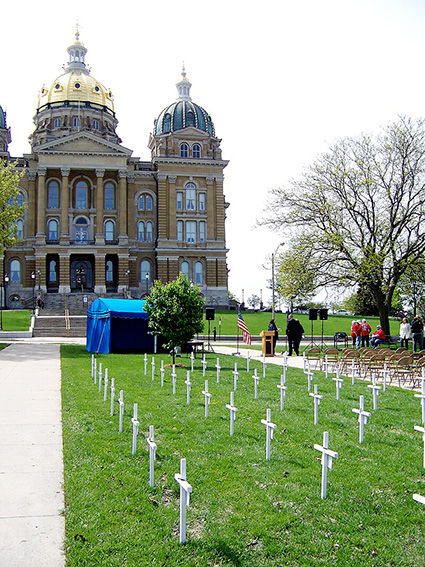 Workers Memorial Day in Iowa in 2007.