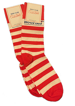 Coordinated socks have become an annual tradition of the Roofing Day event. This year, the delegates opted for red-and-white-striped ones that mimicked those worn by “Ronald McDonald,” the McDonald's restaurant chain’s mascot (pictured).