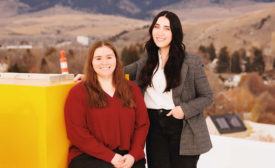 Montana Roofing Association President Morgan Thiel and Vice President Rachel Hoover