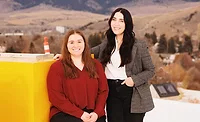 Montana Roofing Association President Morgan Thiel and Vice President Rachel Hoover