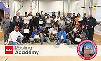 Local-2---GAF-Roofing-Academy More than 30 trainees (pictured) learned the basics of the roofing trade at the GAF Roofing Academy hosted by Roofers and Waterproofers Local 2 in St. Louis.