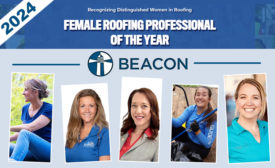 The five finalists for Beacon’s 2024 ‘North American Female Roofing Professional of the Year’ (pictured); voting is through June 5.