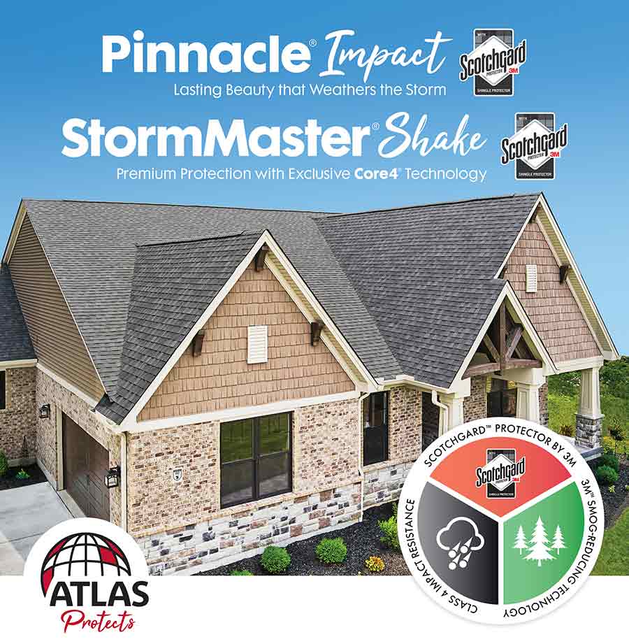 Impact and Wind Resistant Shingles