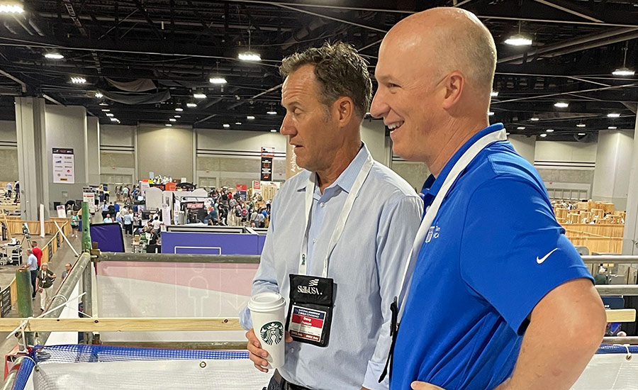 Doug Duncan and McKay Daniels  at SkillsUSA