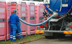 Port-o-Potty cleaning (photo) has to be a worse job than roofing, no?