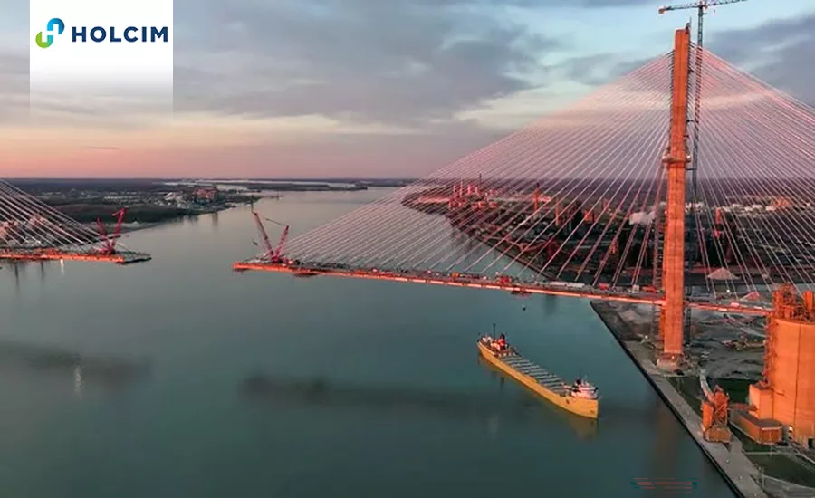 A picture of the steamer Alpena turning coming to port on the Detroit River.