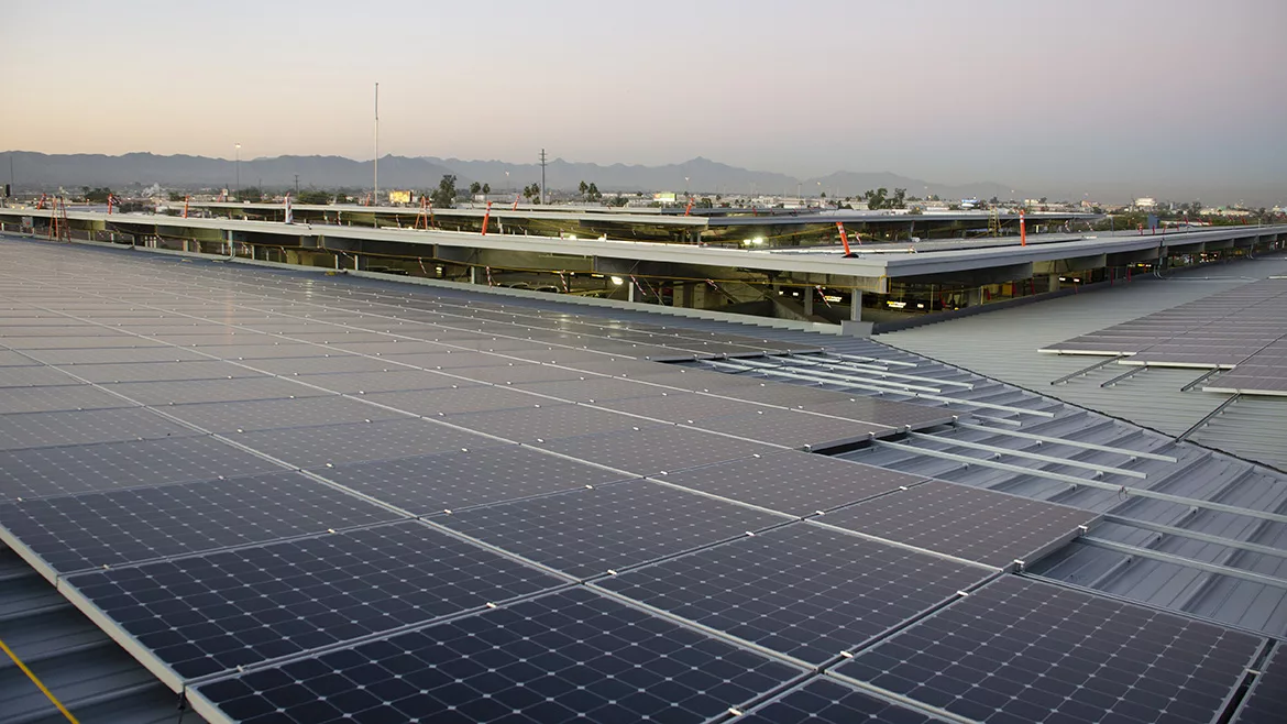 Solar Panels at Sky Harbor International Airport, Phoenix.