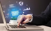 Knowing the process of a PE sale can give you a head start and an edge over the competition. A finger pushing a button on a laptop - private equity