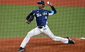 Major League Baseball pitcher Jefry Yan spent time as a roofer during a break from pro ball.