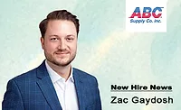 ABC Supply - Gaydosh Hire.jpg Zac Gaydosh was regional manager in the Shelter Solutions division at Cornerstone Building Brands before accepting the director of Commercial Roofing Sales at ABC Supply Co.