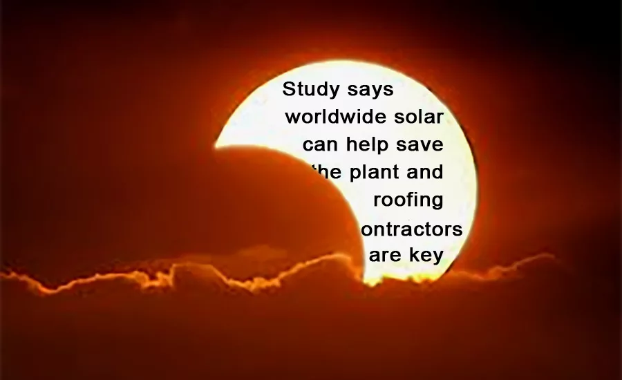 Study says worldwide solar can power 65% of global energy needs.