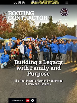 Roofing Contractor April 2025