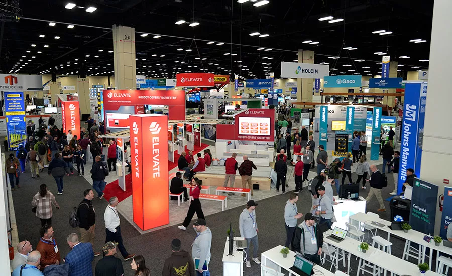 Nearly 16,000 attendees filled the massive show floor at the Henry B. González Convention Center during the 2025 International Roofing Expo. 