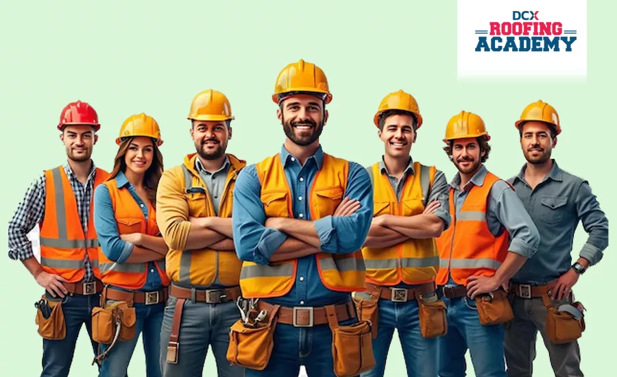 The DCX Roofing Academy offers focused, industry-specific training to develop roofing support professionals who are fully prepared for their roles on "Day 1."