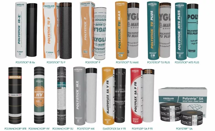 Rolls-of-Polyglass-products-displayed-against-blank-backdrop