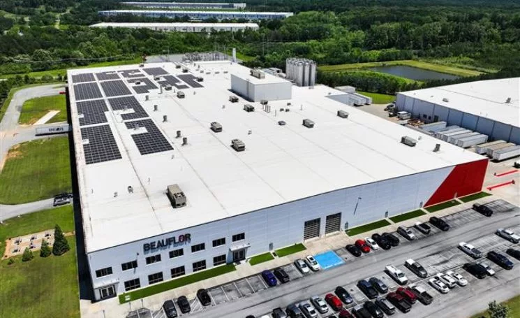 The exterior of the Beauflor plant