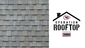 Titan XT shingles on a roof and the TAMKO logo 