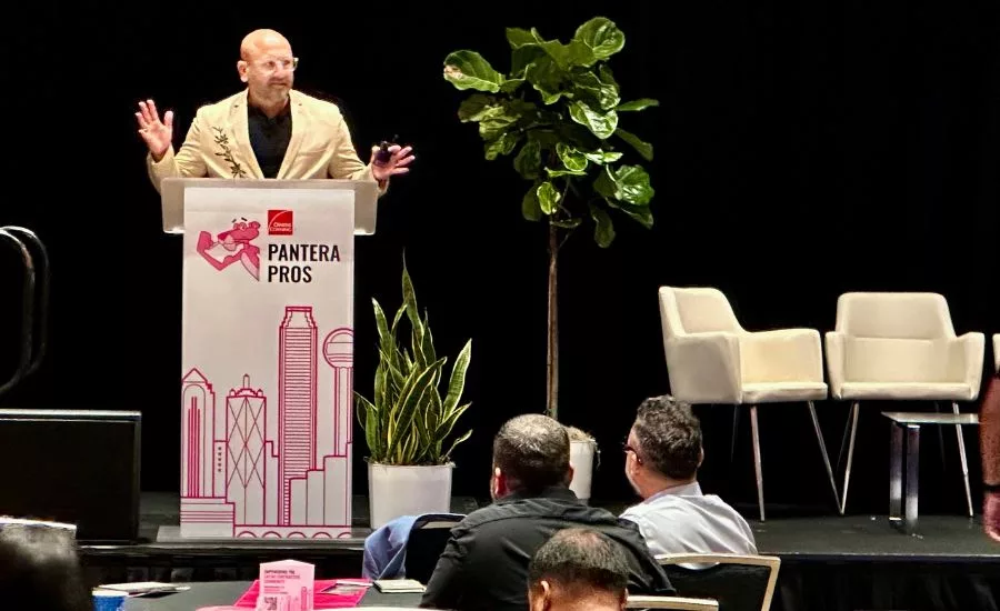 Charlie Echeverry speaking at conference