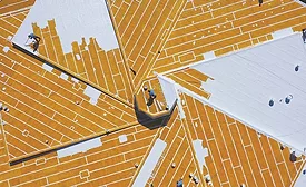 A large roof coating project