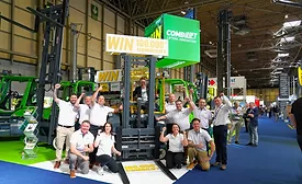 combilift-employees-with-1000,000th-forklift-at-IMHX