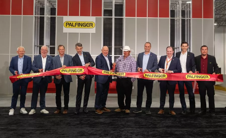 ribbon cutting with executives