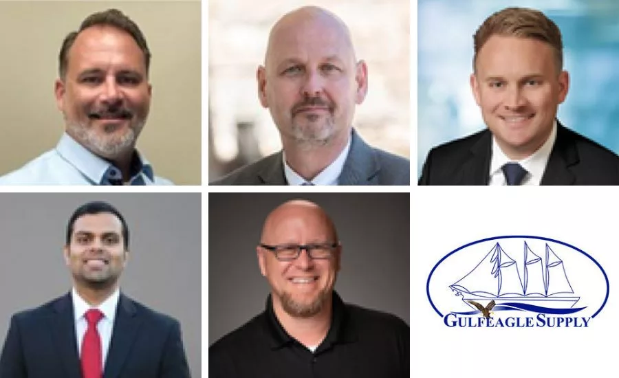 Gulfeagle supply new hire headshots and logo