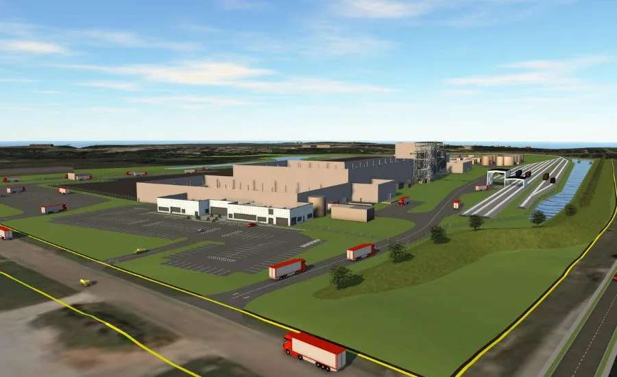 a rendering of the new Prattville, Ala., plant