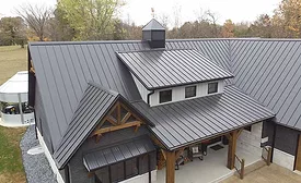 metal roofing on a home