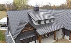 metal roofing on a home