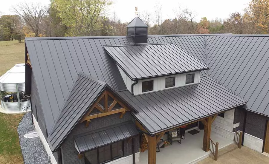metal roofing on a home
