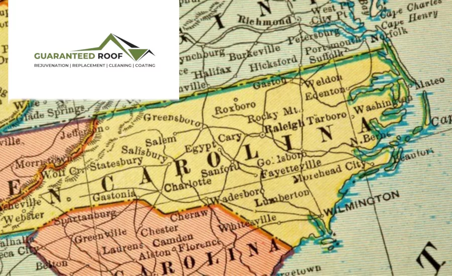 North-Carolina-map-with-guaranteed-roof-logo