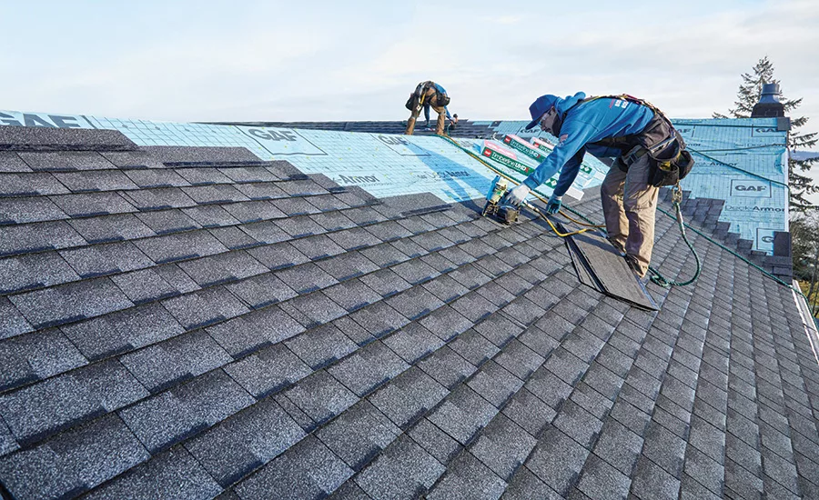 A new roof, built with GAF FORTIFIED products