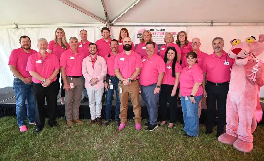 grand opening of plant with executives