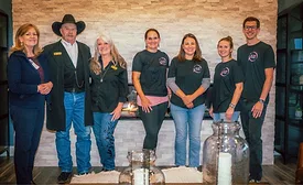 Group at the Woody and Millie Ingram Guest House